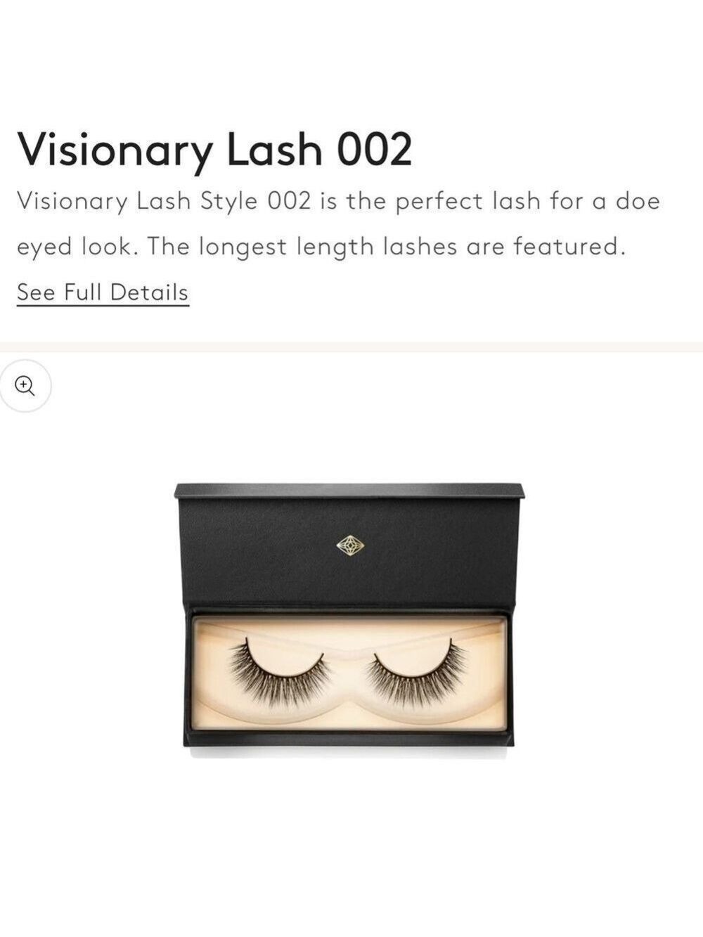 Visionary Lash Style 002 Vegan Luxury doe eyed look lashes Volume Length Medium